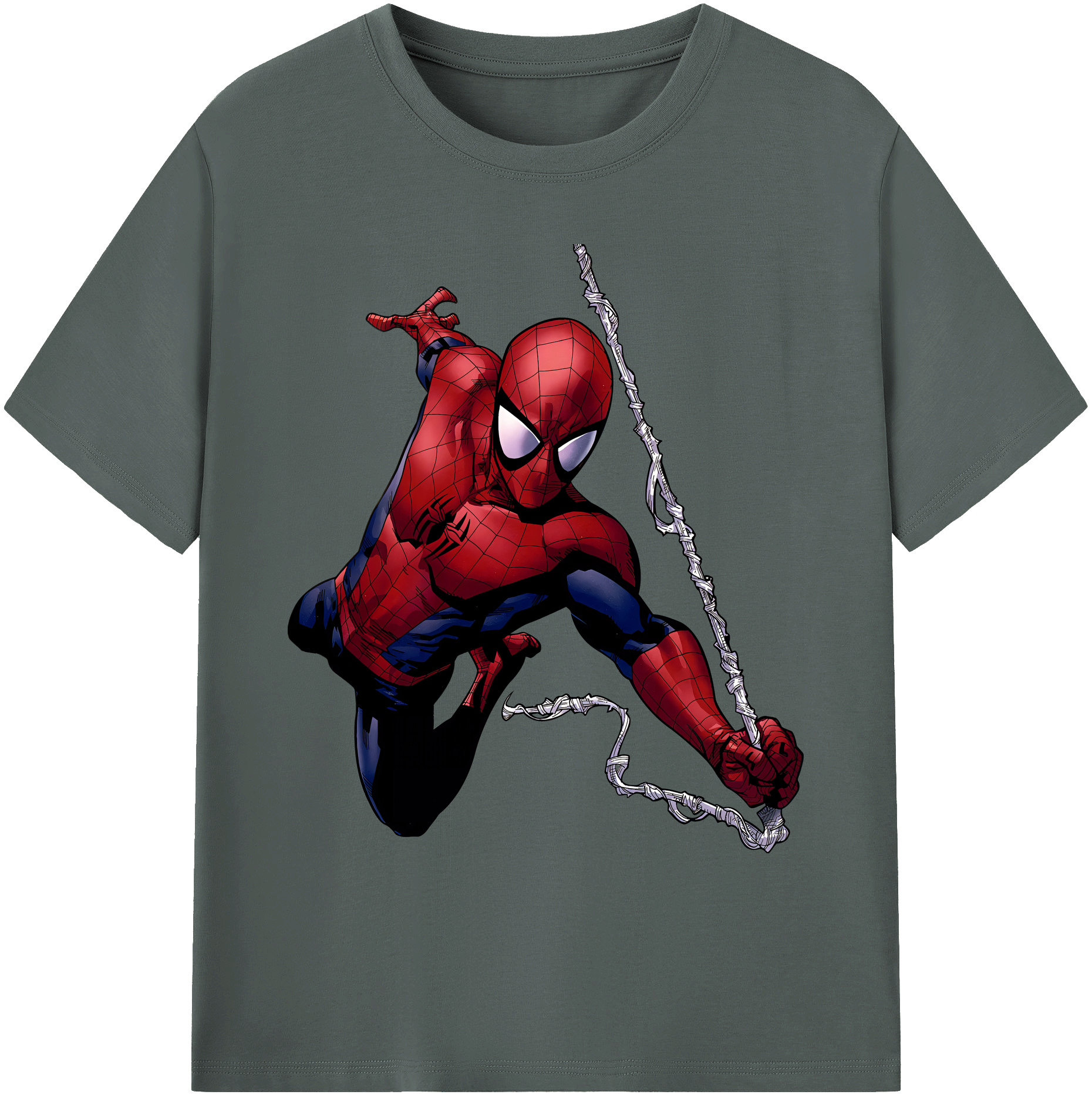 （画像用） Spider Man スパイダーマン 綿100％ メンズ半袖Tシャツ｜肌触りやわらか＆通気性